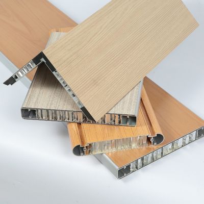 Wood Grain Hpl Decoration Honeycomb Core Sandwich Panels Aluminium
