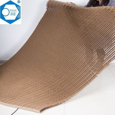 Expanded Size 900X2400mm Honeycomb Paper Core Excellent Deformability