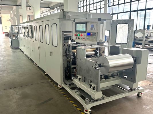 Fully automatic stacking gluing machine fully enclosed used for ALU honeycomb core